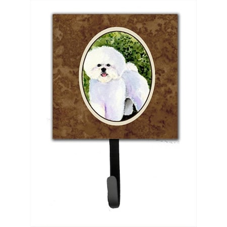 Jensendistributionservices 4.25 x 6 in. Bichon Frise Leash Or Key Hook MI1716484
